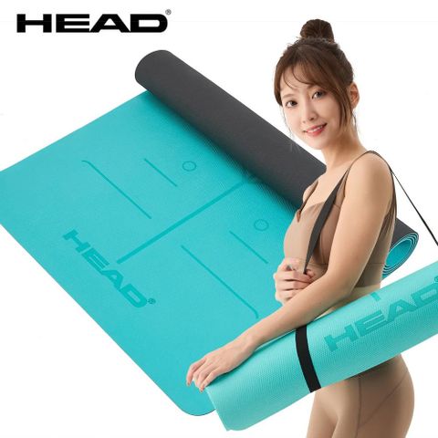 HEAD 海德 環保TPE正位線瑜珈墊/健身墊-6mm HA301B