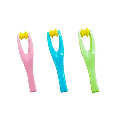 PS MALL手指按摩器塑膠滾輪按摩器 1入(顏色隨機出貨)