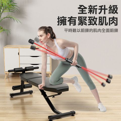 【CS22】多功能瑜珈健身棒彈力棒
