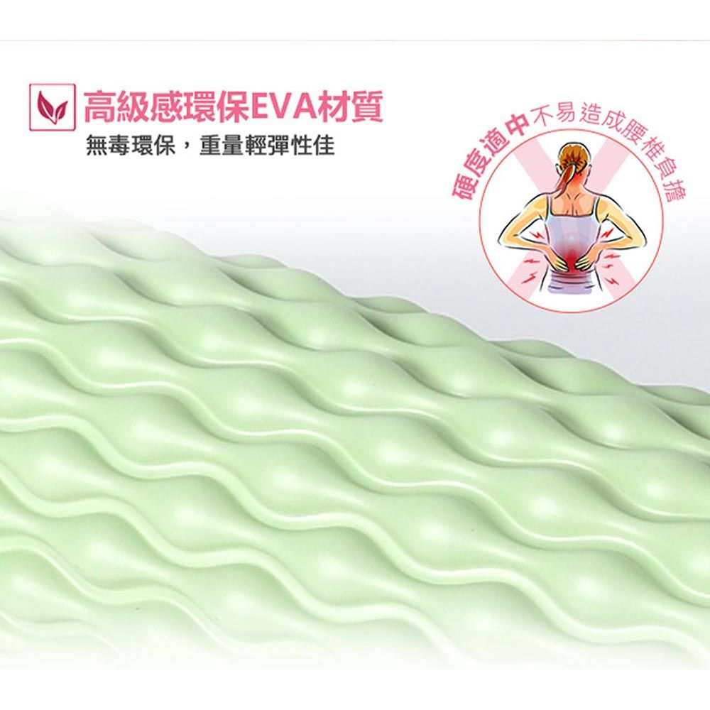 LEADER 環保EVA水滴型專業舒展按摩肌肉放鬆滾筒 滾輪 瑜珈柱(兩色任選)