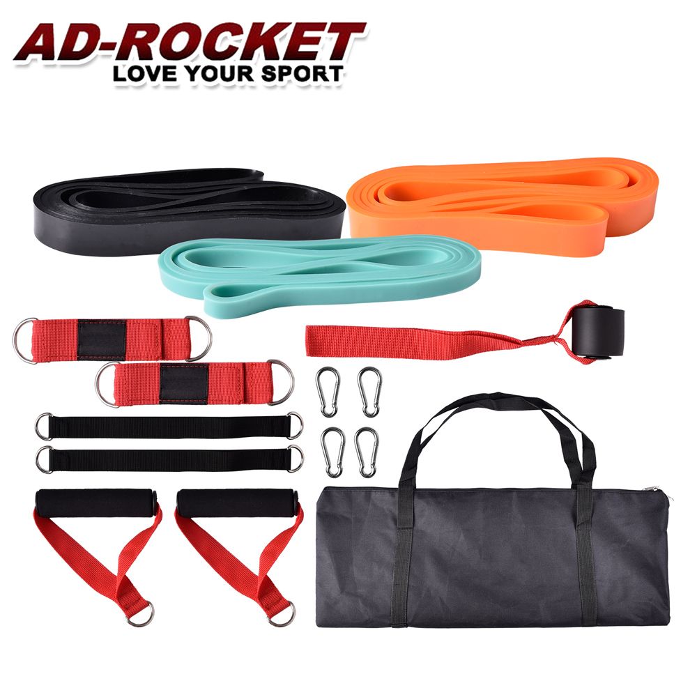 AD-ROCKET 移動健身房 進階級健身11件套組 贈收納包/彈力繩/拉力繩/拉力訓練