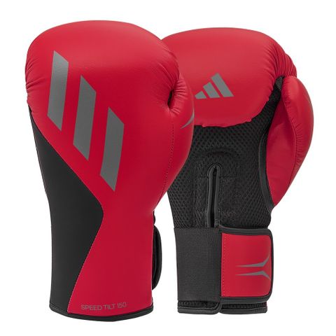 adidas speed150拳擊手套 紅灰