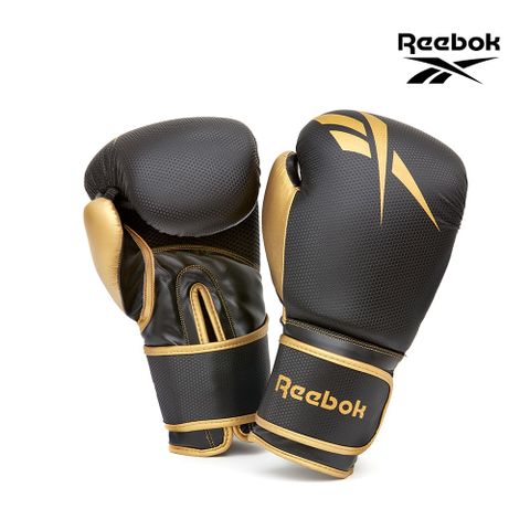Reebok 銳步【福利品】戰鬥拳擊手套 (黑金)
