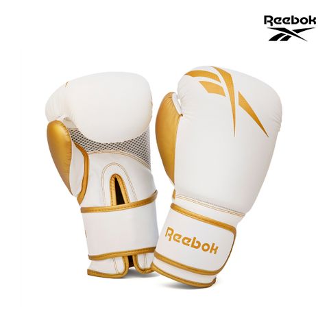 Reebok 銳步【福利品】戰鬥拳擊手套 (白金)