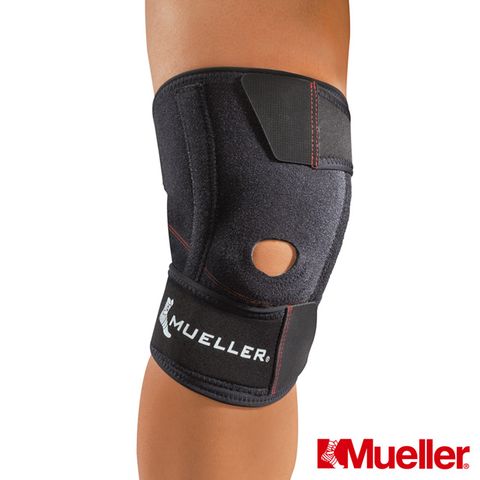 MUELLER 慕樂 輕薄舒適 可調式彈簧膝關節護具 護膝 黑色 (一入)