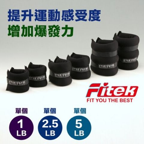 【Fitek健身網】負重沙包/腳踝負重沙袋/綁腳沙包/手腕健身沙包 1LB一對 台灣製
