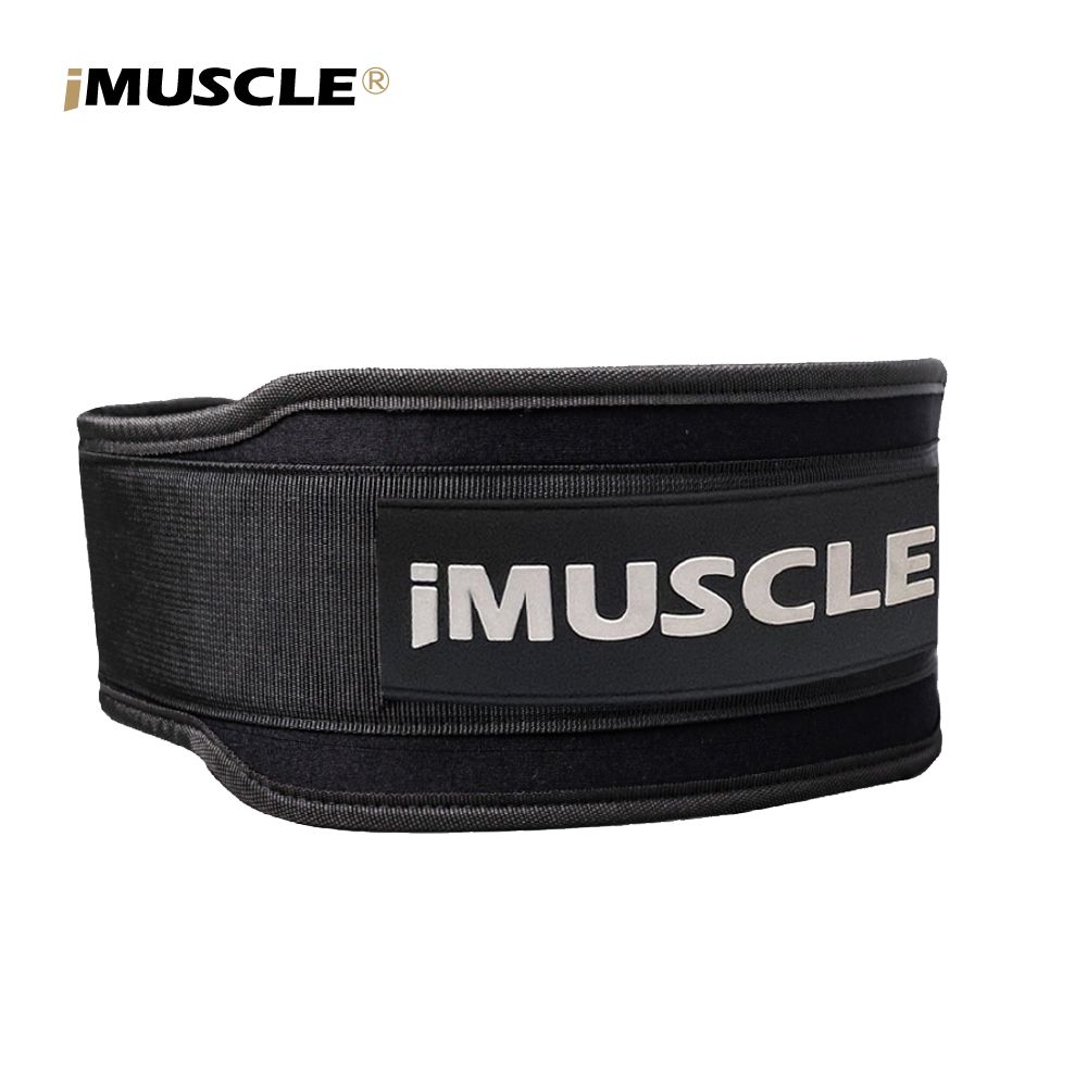 iMuscle 5吋 專業健身 重訓尼龍 舉重腰帶 深蹲 硬舉 腰帶 護腰 健身
