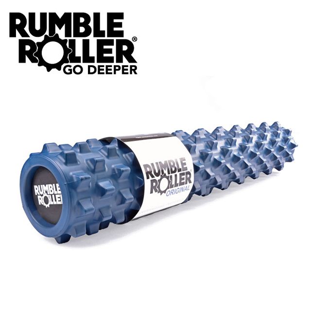 Rumble Roller 深層按摩滾輪 滾筒-藍色標準長版狼牙棒(76cm)免運/代理商貨