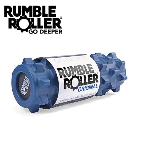 Rumble Roller深層按摩滾輪-藍色標準短版狼牙棒(31cm)免運/代理商貨