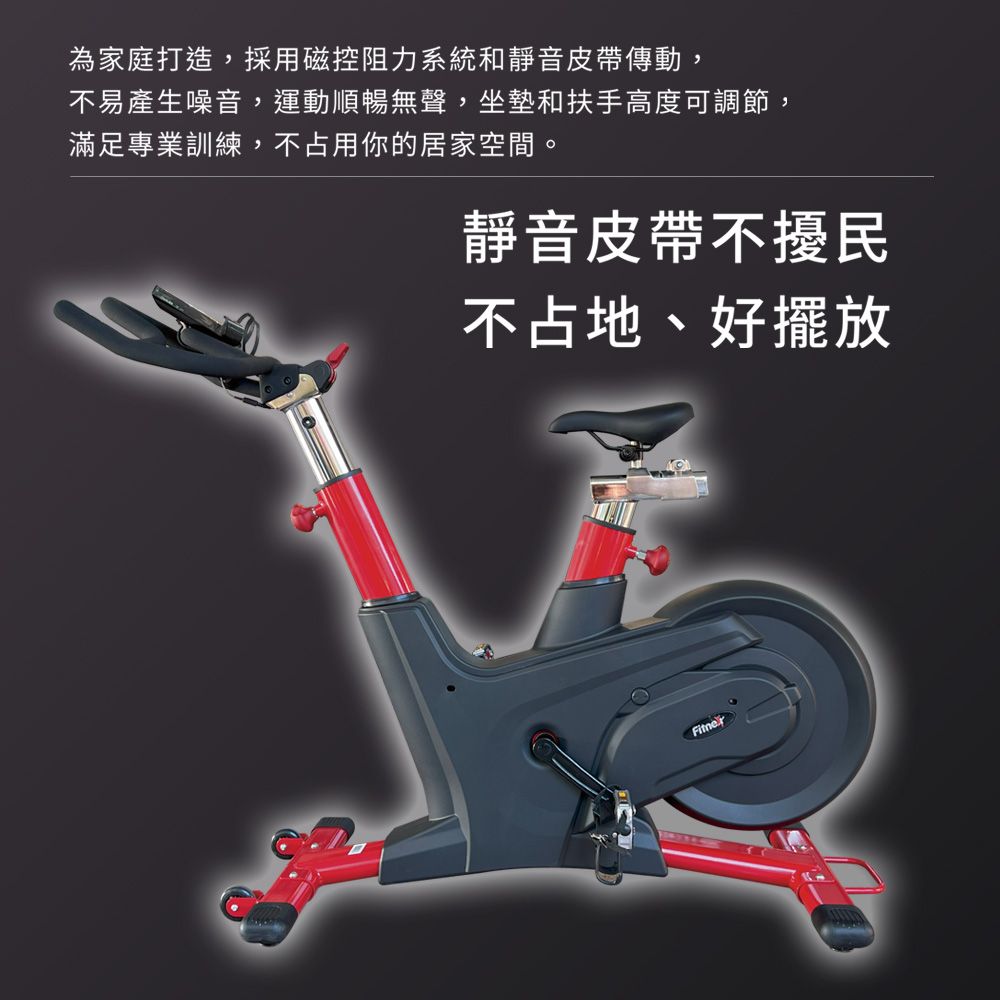 X-BIKE 晨昌 專業級磁控飛輪健身車/20公斤飛輪/靜音皮帶 FITNEX X50