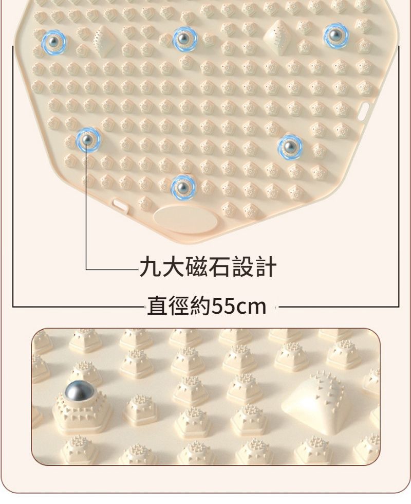 -九大磁石設計直徑約55cm