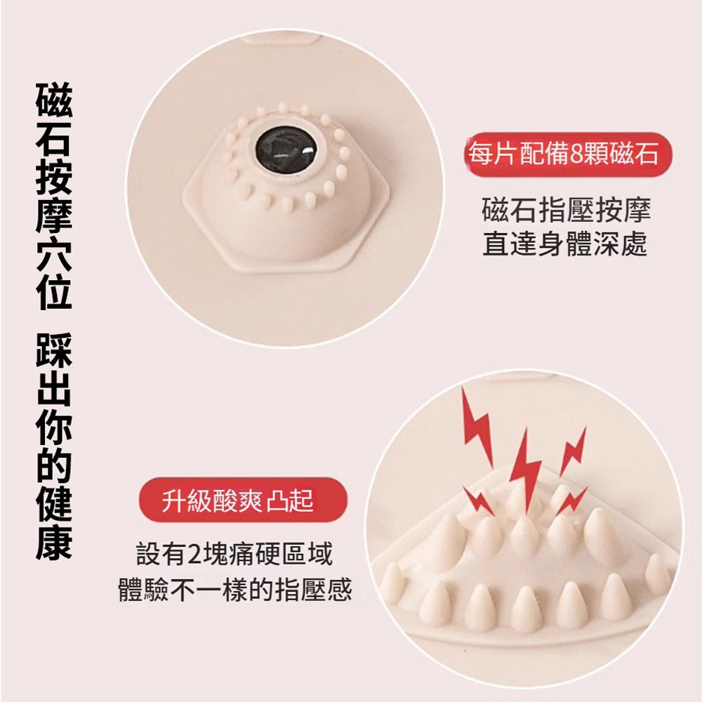 HADER 加厚原地慢跑指壓板腳底按摩墊 八角形疏通經絡跑步墊 足底按摩腳墊 指壓運動墊 55cm