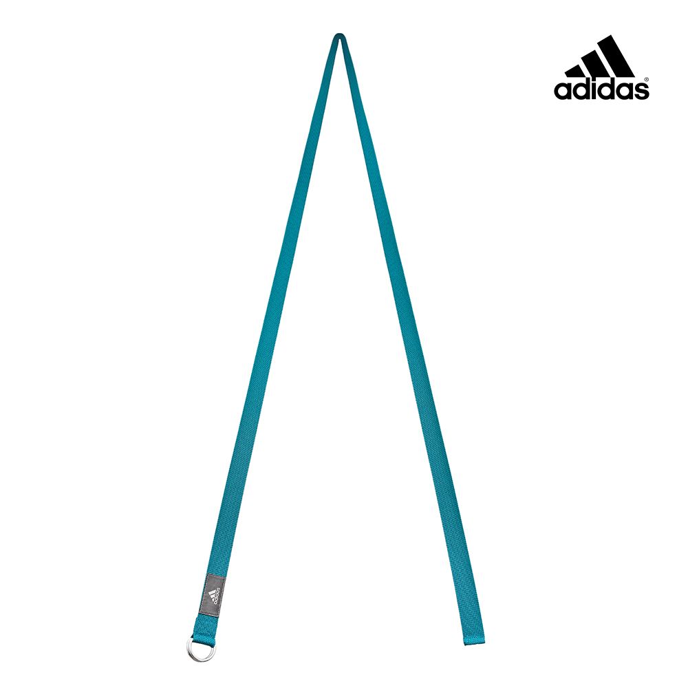 adidas 愛迪達 編織瑜珈伸展帶 (孔雀藍)