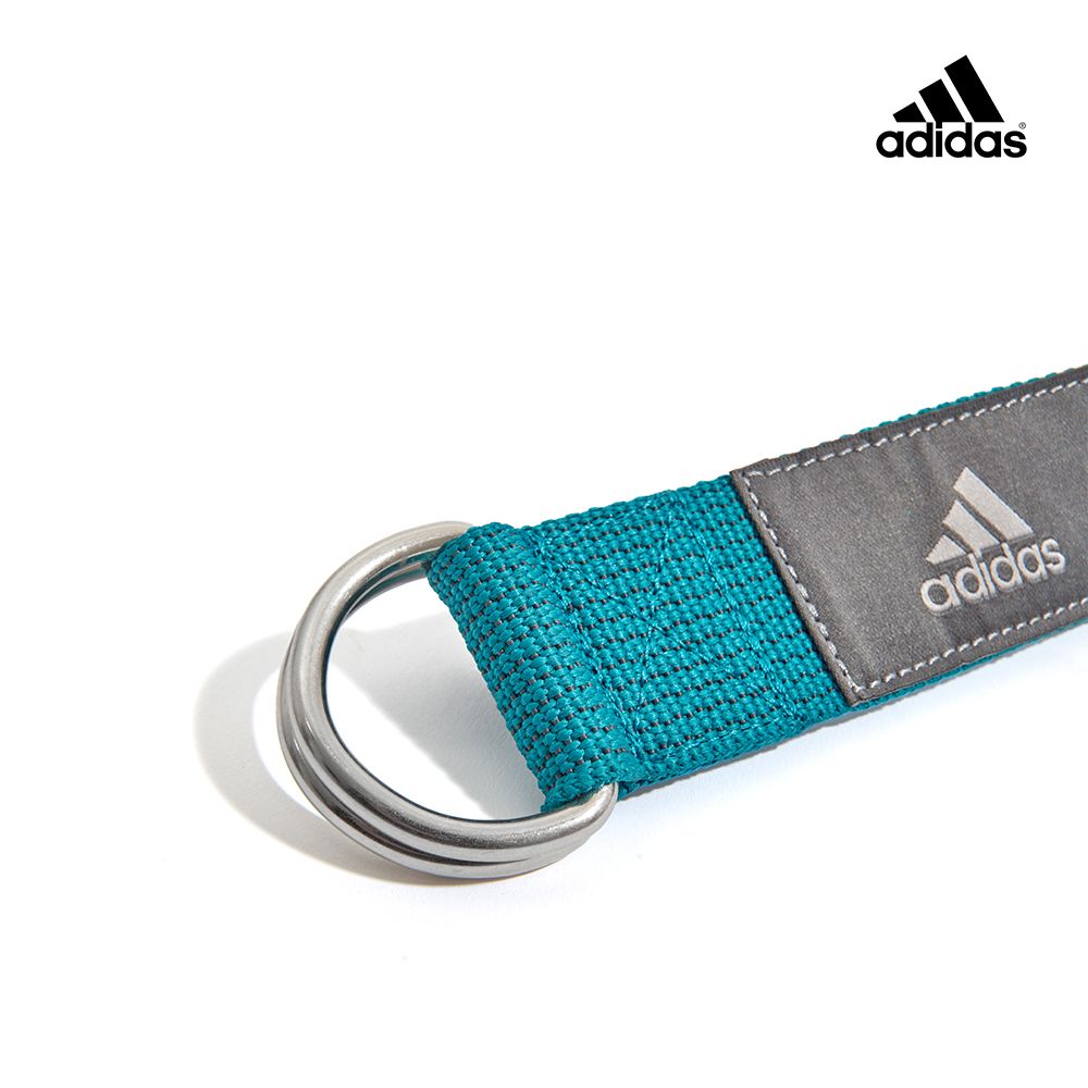 adidas 愛迪達 編織瑜珈伸展帶 (孔雀藍)
