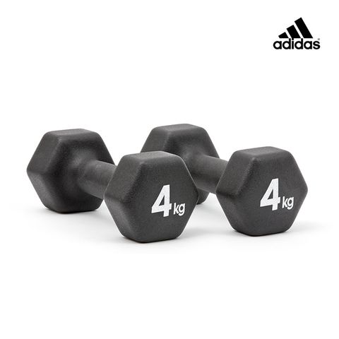 ADIDAS 愛迪達 六角訓練啞鈴(4kg)一對