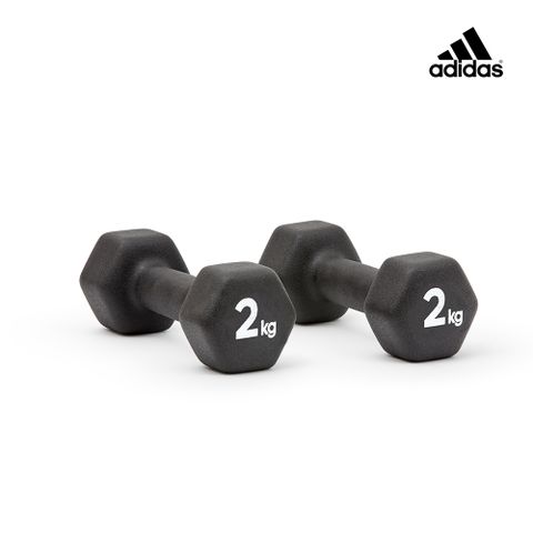 ★台灣區唯一總代理★Adidas六角健身啞鈴(2kg)一組