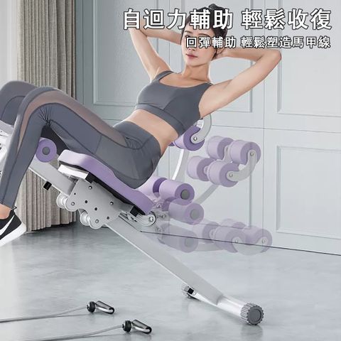 合誠08B美腰收腹機 【尊享款-紫白】健身四合一
