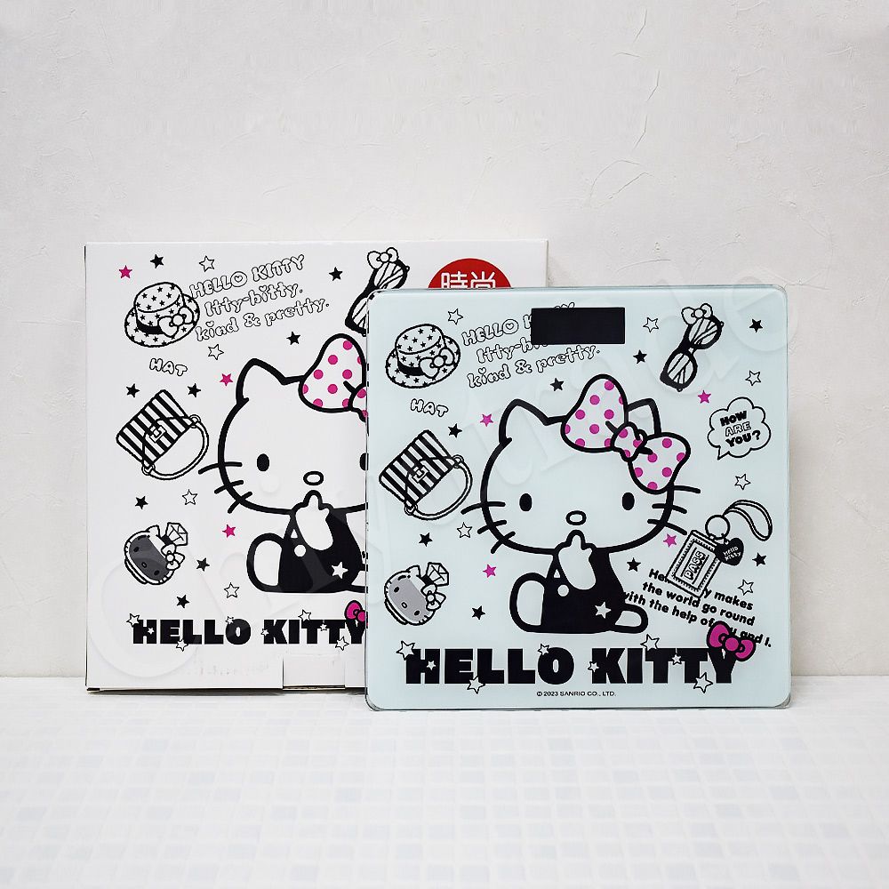 Sanrio 三麗鷗 【百科良品】Hello Kitty凱蒂貓  數位電子體重計 體重機 電子秤(正版授權)