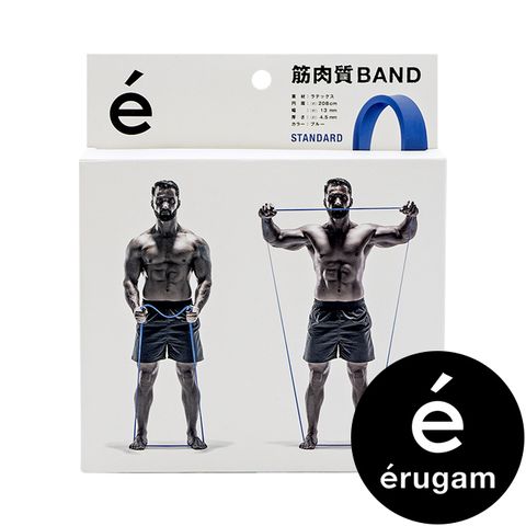 【Erugam】筋肉彈力繩 增肌減脂拉力帶 基礎藍