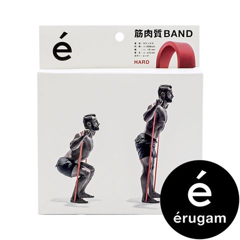 【Erugam】筋肉彈力繩 增肌減脂拉力帶 強力紅