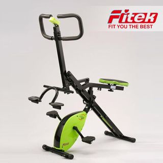 【Fitek健身網】兩用炫腹騎馬健身車 / 折疊磁控車 / 磁控健身車 / 多功能克朗奇健身車