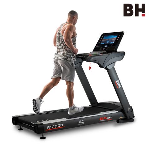 BH 歐洲百年品牌 RS1200 TFT 智能變頻跑步機(變頻馬達/ZWIFT/坡度揚升/藍芽喇叭/心律扶手)