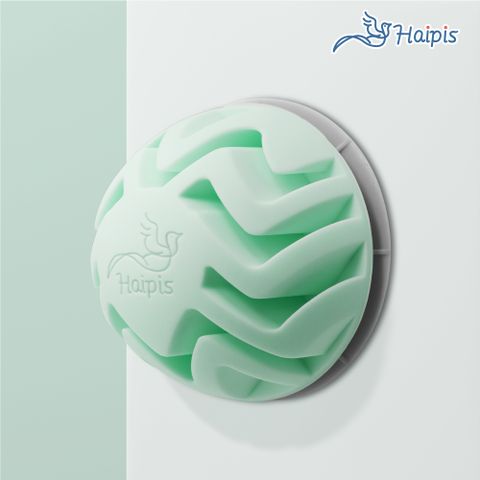 【Haipis】吸附式按摩球 - 圓型/湖水綠 (親膚.環保材質.舒緩肌肉痠痛.無毒.矽膠材質)