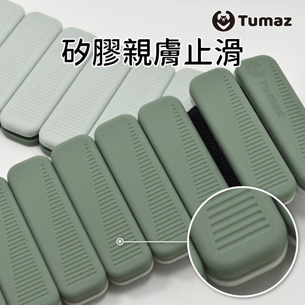 TUMAZ 月熊健身 矽膠負重手環 仙人掌 1KG (1組2入) 免運/ 贈收納袋/肌力強化