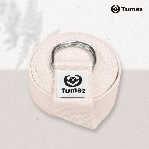 TUMAZ 月熊健身 純棉瑜珈繩伸展帶10ft