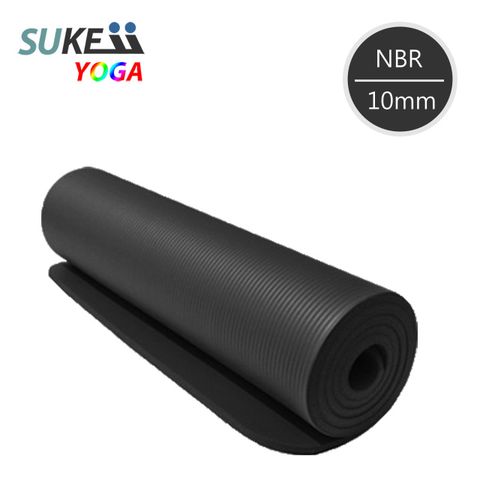[SUKEII] NBR高密度瑜珈墊(10mm) 黑色 x2