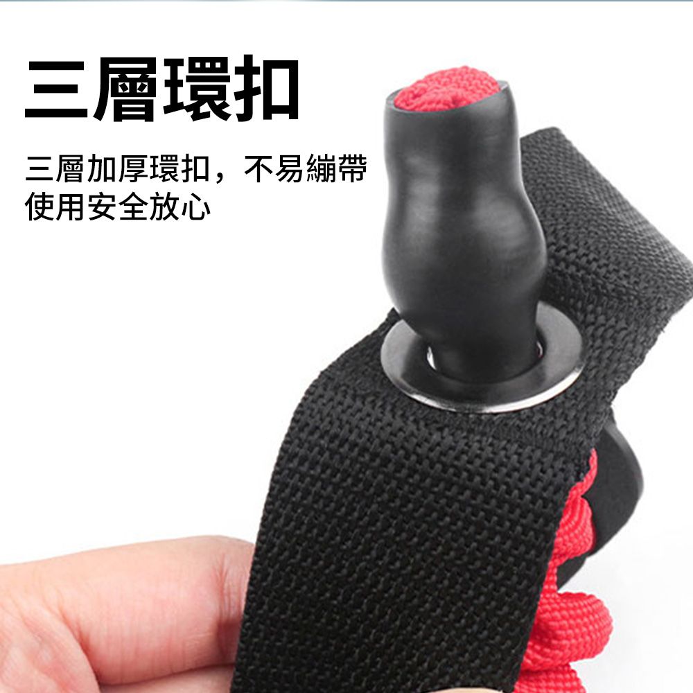 QMVF 瑜伽健身彈力繩 皮拉斯提彈力帶 一字阻力帶 全身拉力帶 (練臀/拉伸/精緻手臂/開肩美背)