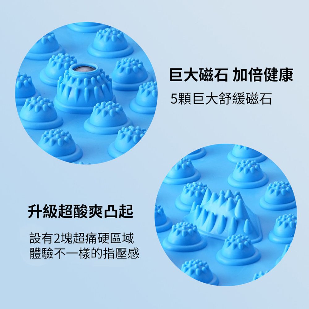 HADER 55cm 指壓板磁石超慢跑 疏通經絡原地跑步足底按摩墊 圓形足療按摩腳墊