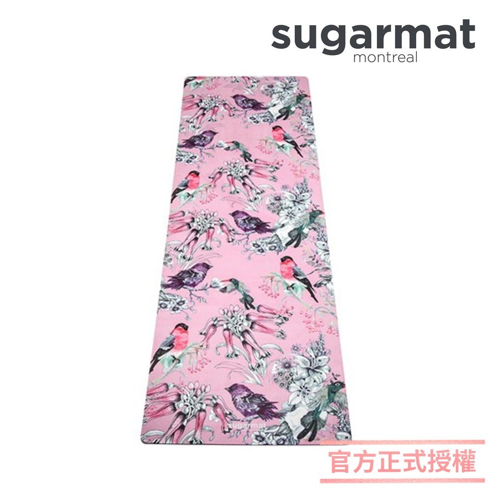 Sugarmat 【加拿大】麂皮絨天然橡膠加寬瑜珈墊(3.0mm) 帕克西尼幻想  Bird Fantasy Suede