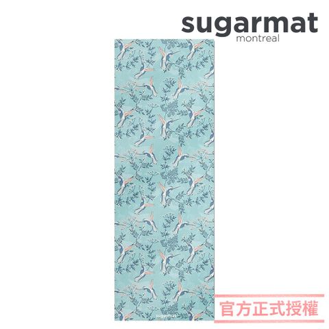 Sugarmat 【加拿大】麂皮絨天然橡膠加寬瑜珈墊(3.0mm) 蜂鳥飛舞 Humming Suede