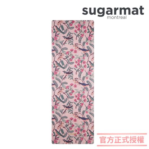 Sugarmat 【加拿大】麂皮絨天然橡膠加寬瑜珈墊(3.0mm) 花鳥戲春 Bird Blush Suede