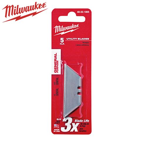 Milwaukee 美沃奇 快背美工刀片組-15入 (48-22-1905)