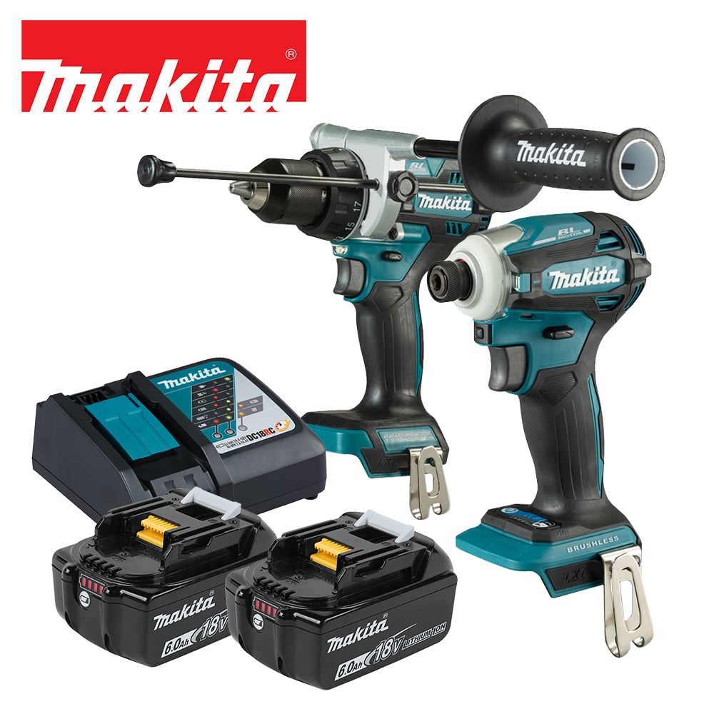 MAKITA 牧田18V 無刷震動電鑽/衝擊起子DTD172+DHP486 雙機優惠套裝(6.0