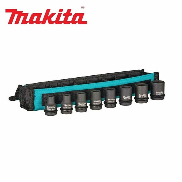 Makita 牧田 四分六角套筒8入組(E-02989)