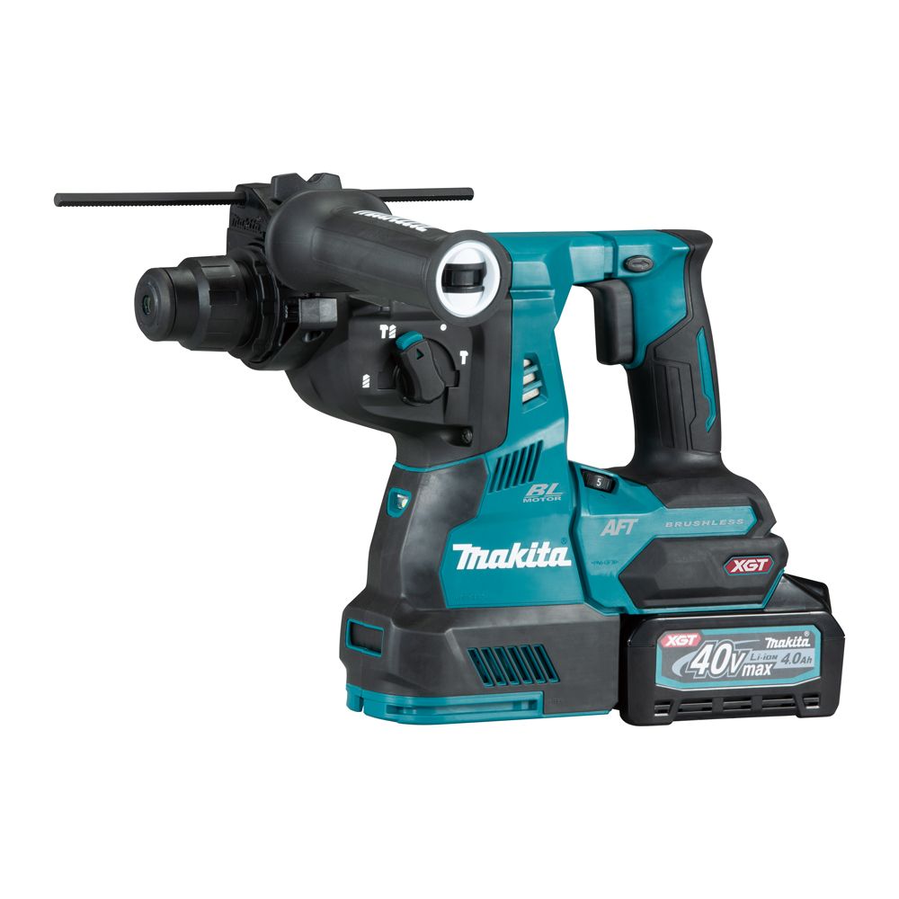 Makita 牧田  40V充電式無刷四溝鎚鑽 4.0雙電池 HR001GM201