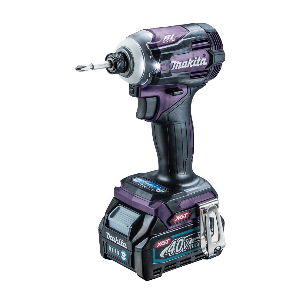 Makita 牧田  TD001GD206(紫色) 40V無刷衝擊起子機(40V 2.5A*2)