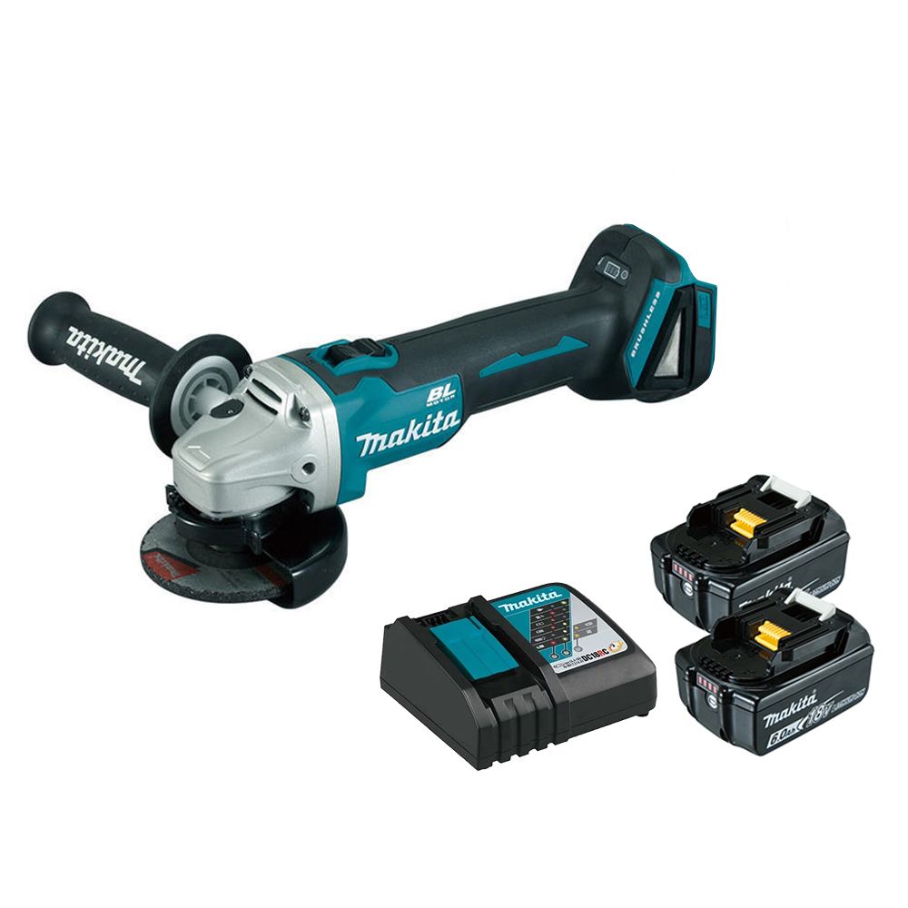 MAKITA 牧田18V充電式平面砂輪機DGA406RGE 6.0Ah雙電組- PChome 24h購物