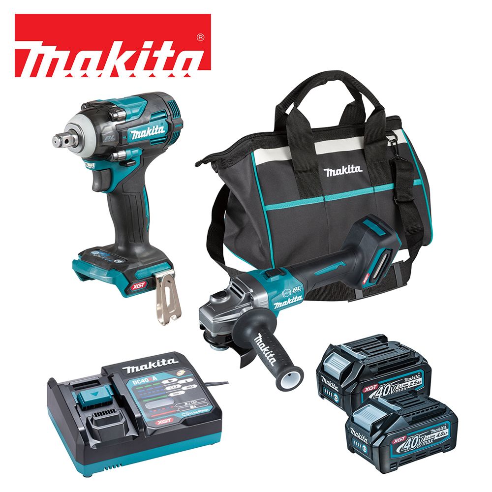 Makita 牧田   40V充電無刷雙機雙電組GA003GX003(BL4025*1+BL4040*1)