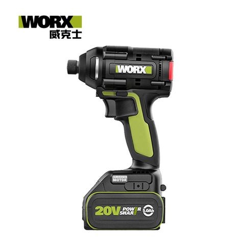 WORX 威克士 20V 鋰電無刷衝擊起子機-雙電池套裝組(WU294.2)