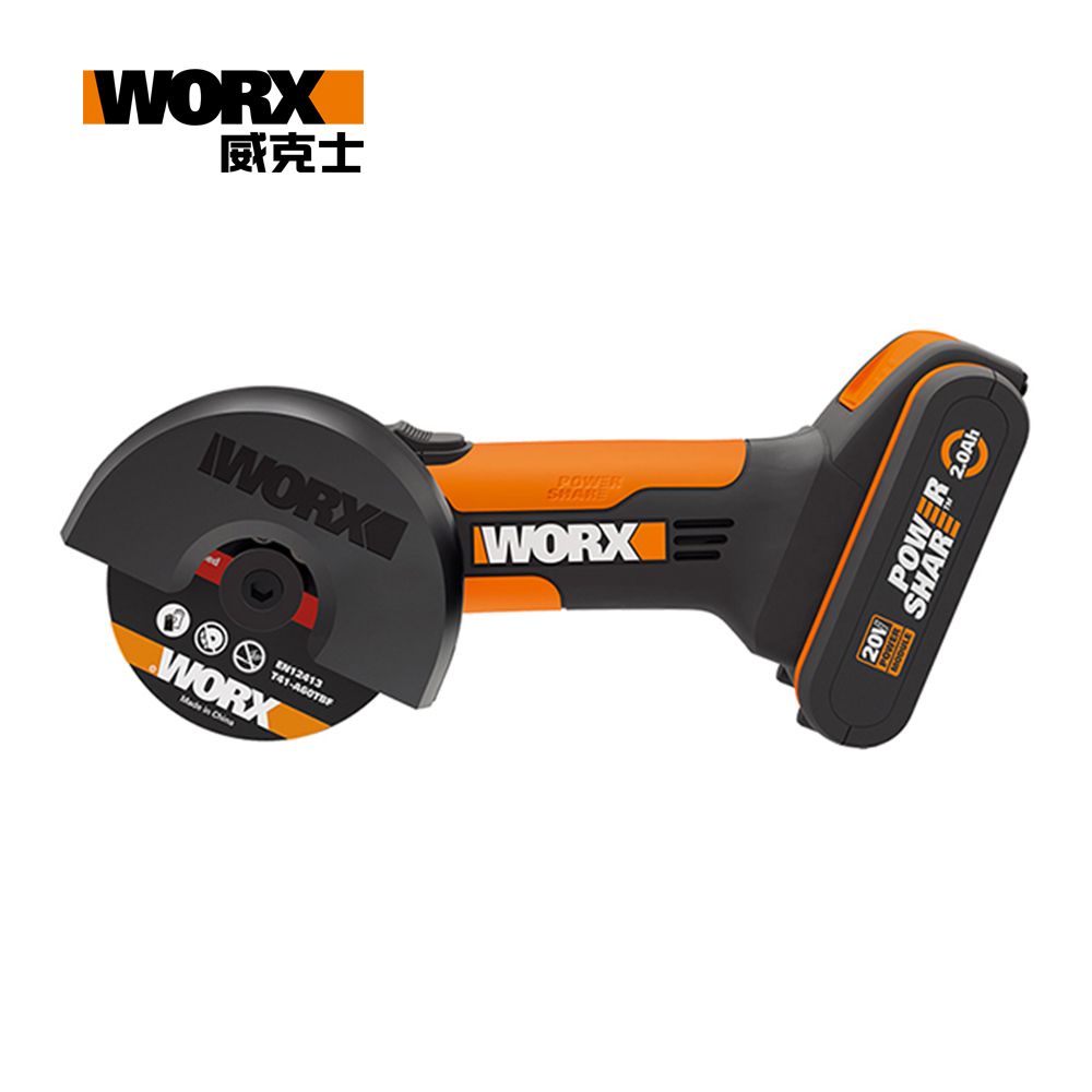 WORX 威克士   20V 76mm 鋰電多功能迷你角磨機 WX801