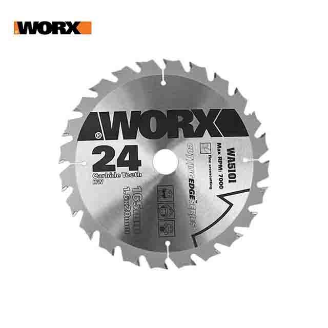 WORX 威克士   165mm TCT 24T 木工圓鋸鋸片 WA5101