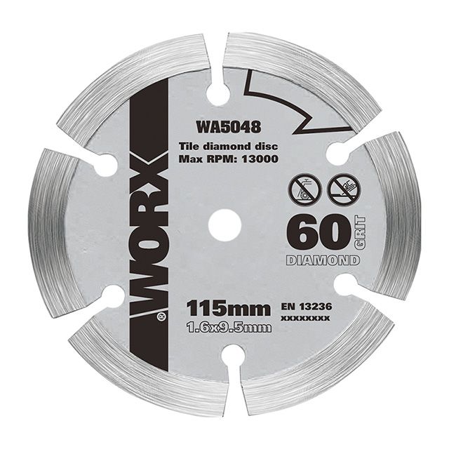 WORX 威克士   115mm 60T 鑽石金剛石 石材圓鋸片 (WU427A) 專用 WA5048