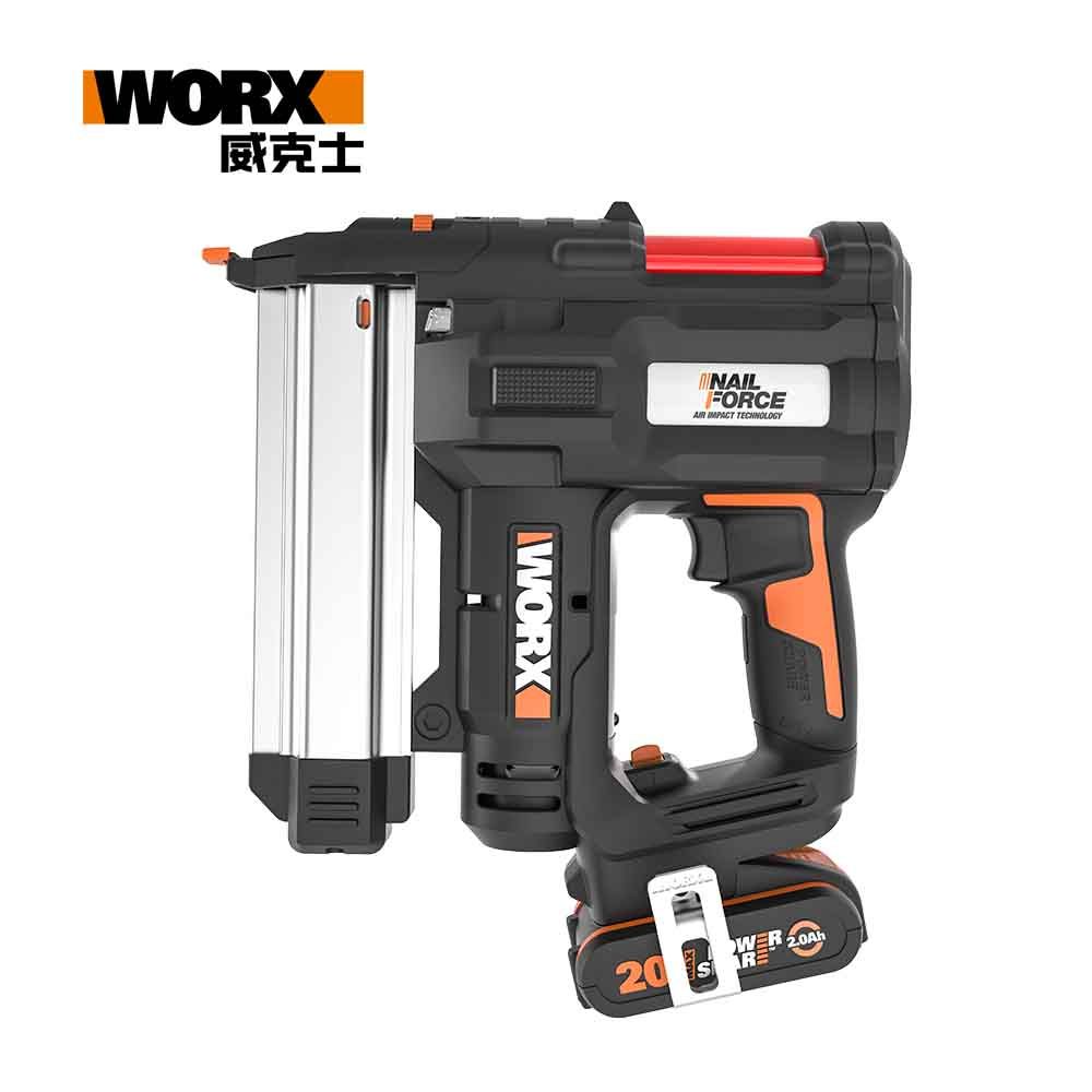 WORX 威克士   20V 2合1雙用鋰電釘槍 F/K釘 雙電池 WX840.1