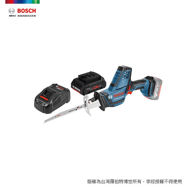 BOSCH 18V 超核芯鋰電軍刀鋸GSA 18 V-LI C 4.0Ah 套裝- PChome 24h購物