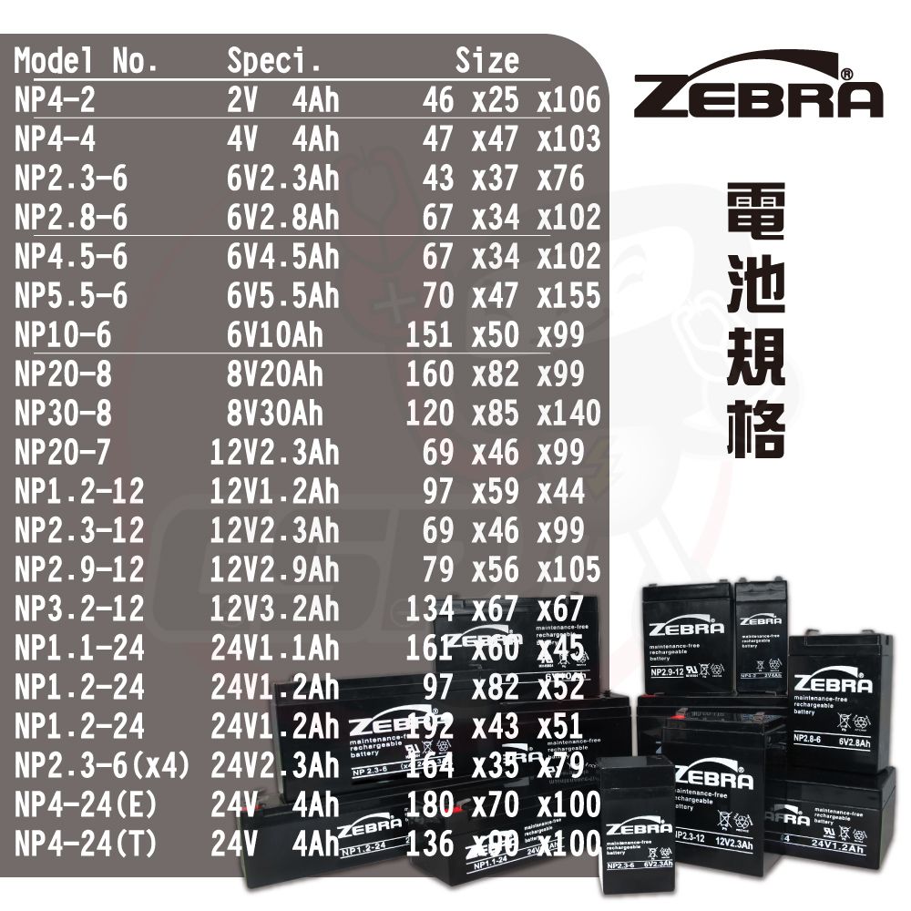 CSP 【CSP】NP4-4 (4Ah) 馬達電池/電子磅秤電池/兒童電動車 鉛酸電池 緊急照明設備 電子秤