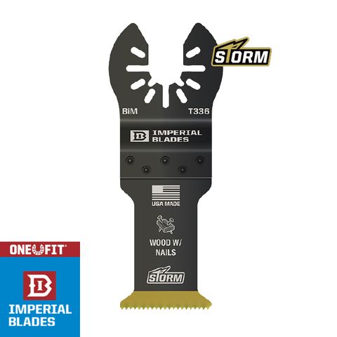 [美國硬派Imperial blades] ONE FIT磨切機鋸片 嵌釘木材 鍍鈦 BiM